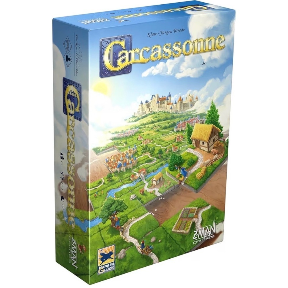 Z-Man Carcassonne Board Game Classic Tile Laying Strategy Game Family 7+ NEW - Picture 2 of 12
